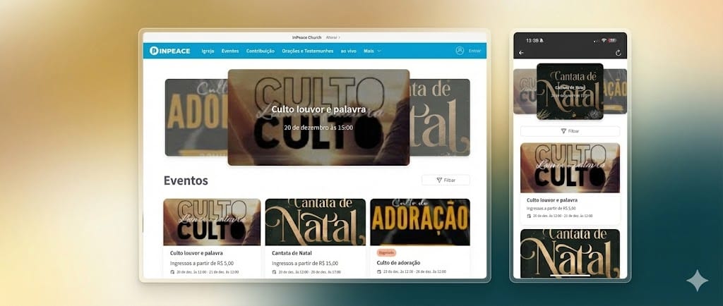 Nova experiência de eventos na InPeace